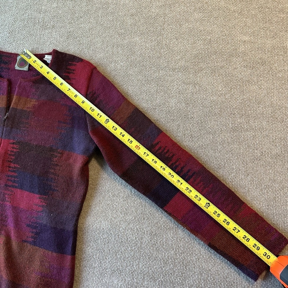 Millma Bolivia Colorful Full Zip 100% Alpaca Sweater Size‎ Large - Picture 9 of 9